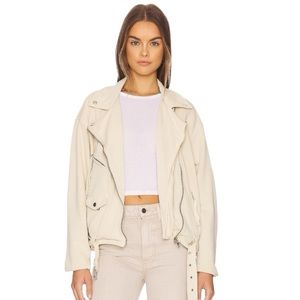 Free People | Rebel Knit Moto NWT in Vanilla Crème